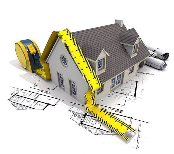 Paper with House and Tape Measure for General Contractor in Boca Raton, Delray Beach, Boynton Beach, Lake Worth, FL