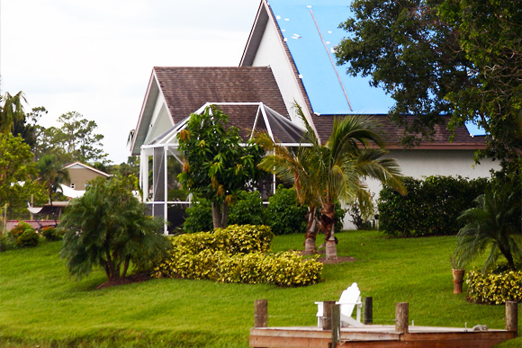 Roof Tarp Installation in Boca Raton, FL Home