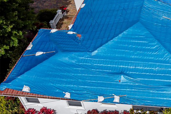 Roof Shrink Wrap on Boynton Beach, FL Property