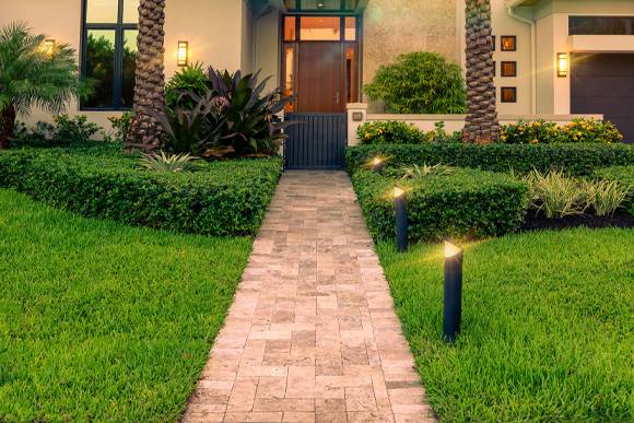 Boynton Beach, FL Walkway Pavers After Installation