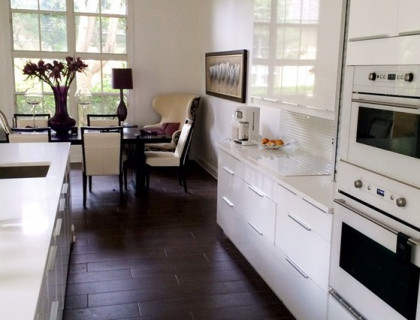 Saunders kitchen remodel with white cabinets