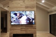 Custom fireplace and television home remodeling in Delray Beach