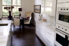 Saunders kitchen remodel with white cabinets