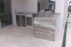 Custom counter tops for outdoor kitchens