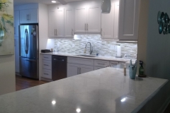 Kitchen remodel in Delray Beach, Florida with custom lighting