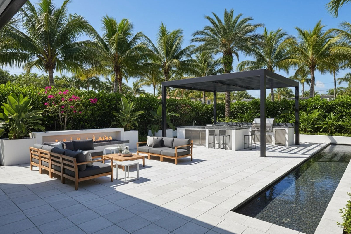 Outdoor Kitchen Construction & Living Spaces